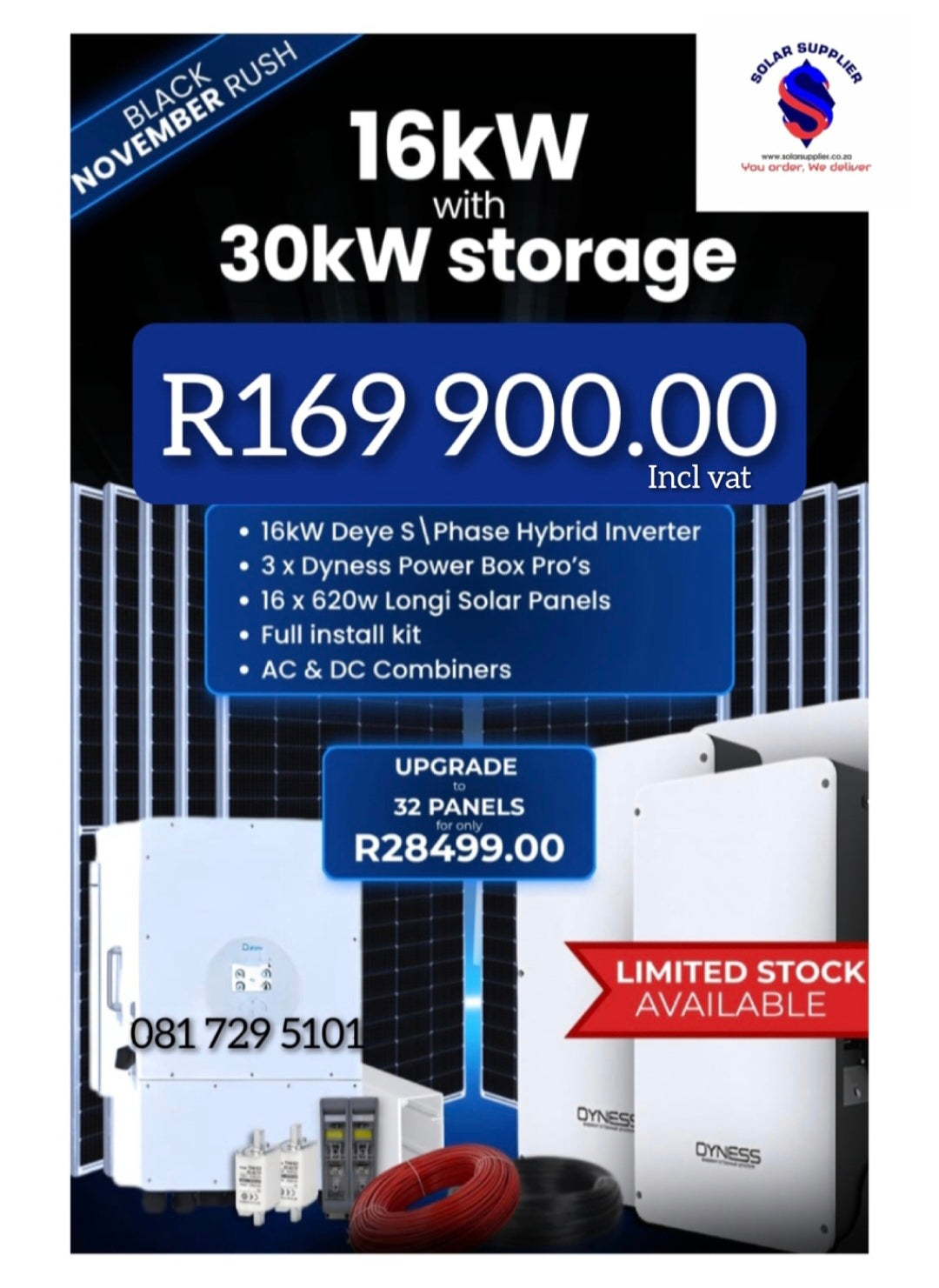 16KW Deye solar system