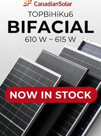 Canadian 615W Bifacial solar panel