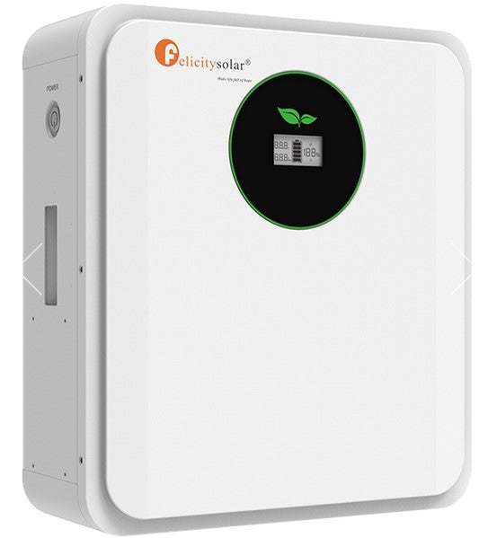 Felicity solar 24V, 2.56 kWh, LiFePO₄ wall‑mount battery