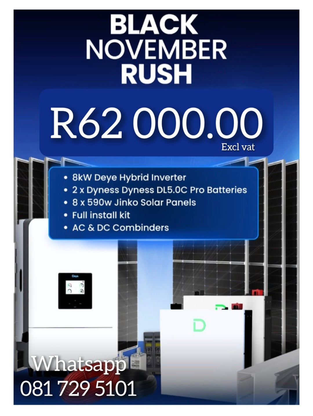 8KW Deye full solar system special