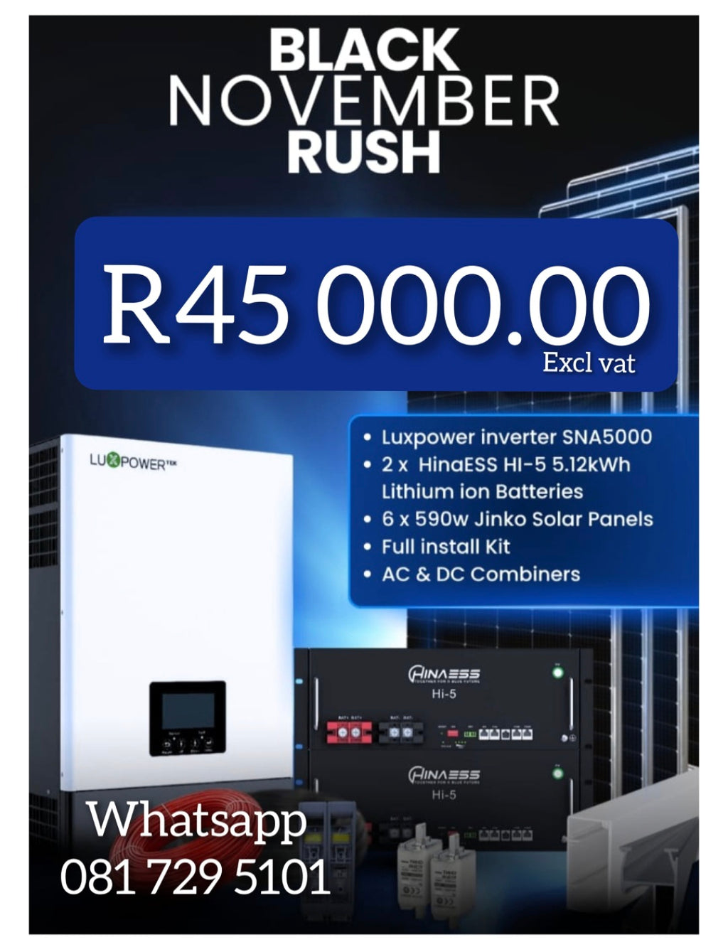 5KW Luxpower full solar system special