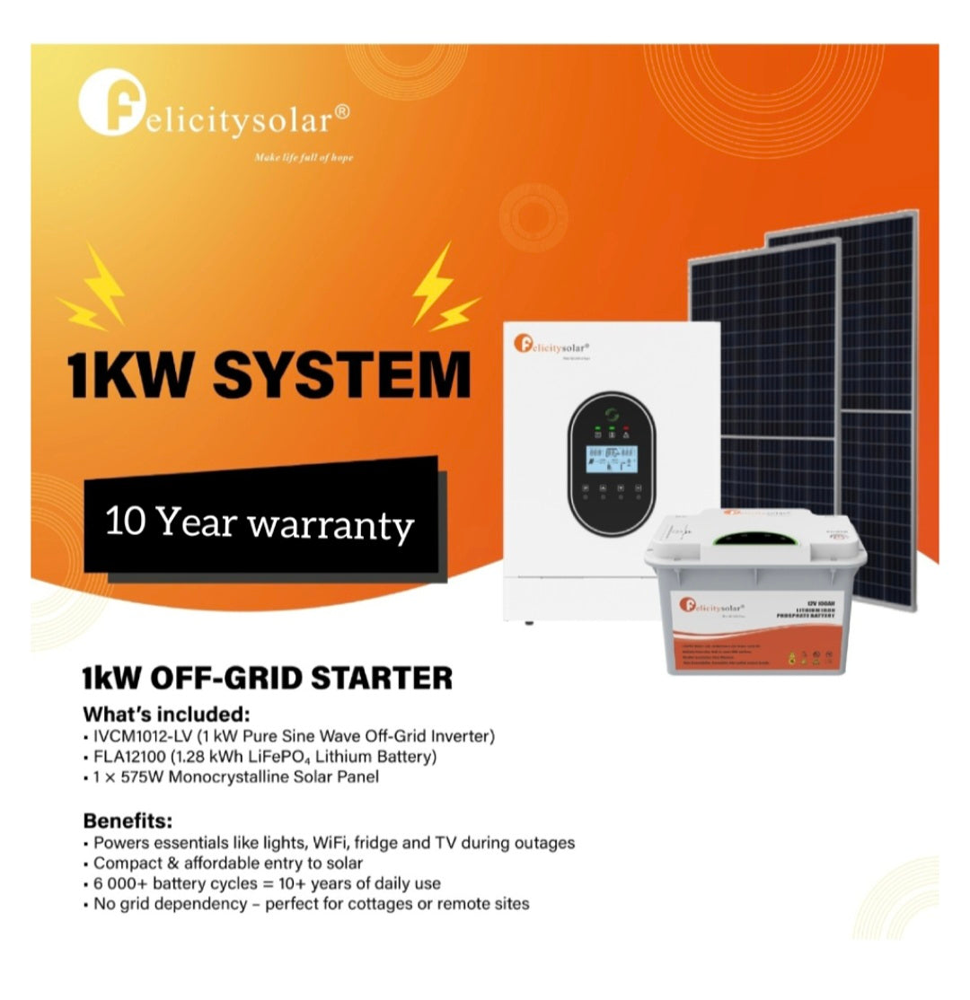 1KW solar system